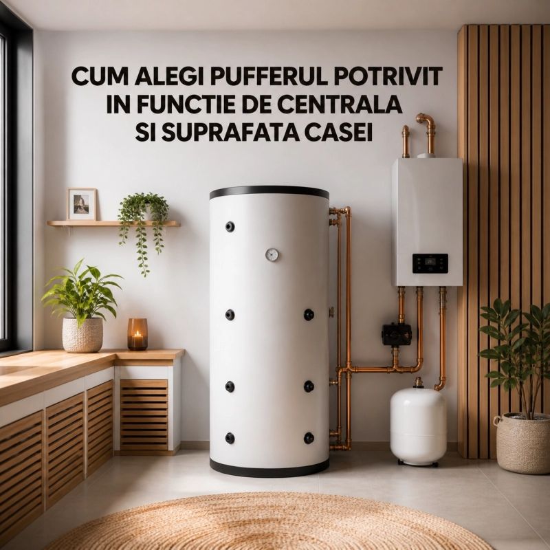 Cum alegi pufferul potrivit in functie de centrala si suprafata casei