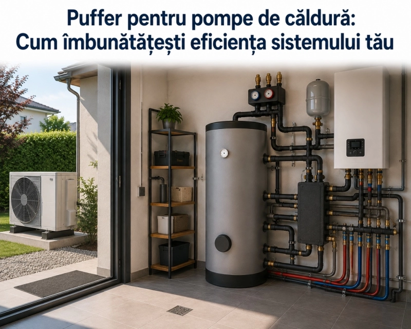 Puffer pentru pompă de căldură: când este necesar, cum funcționează și cum se dimensionează